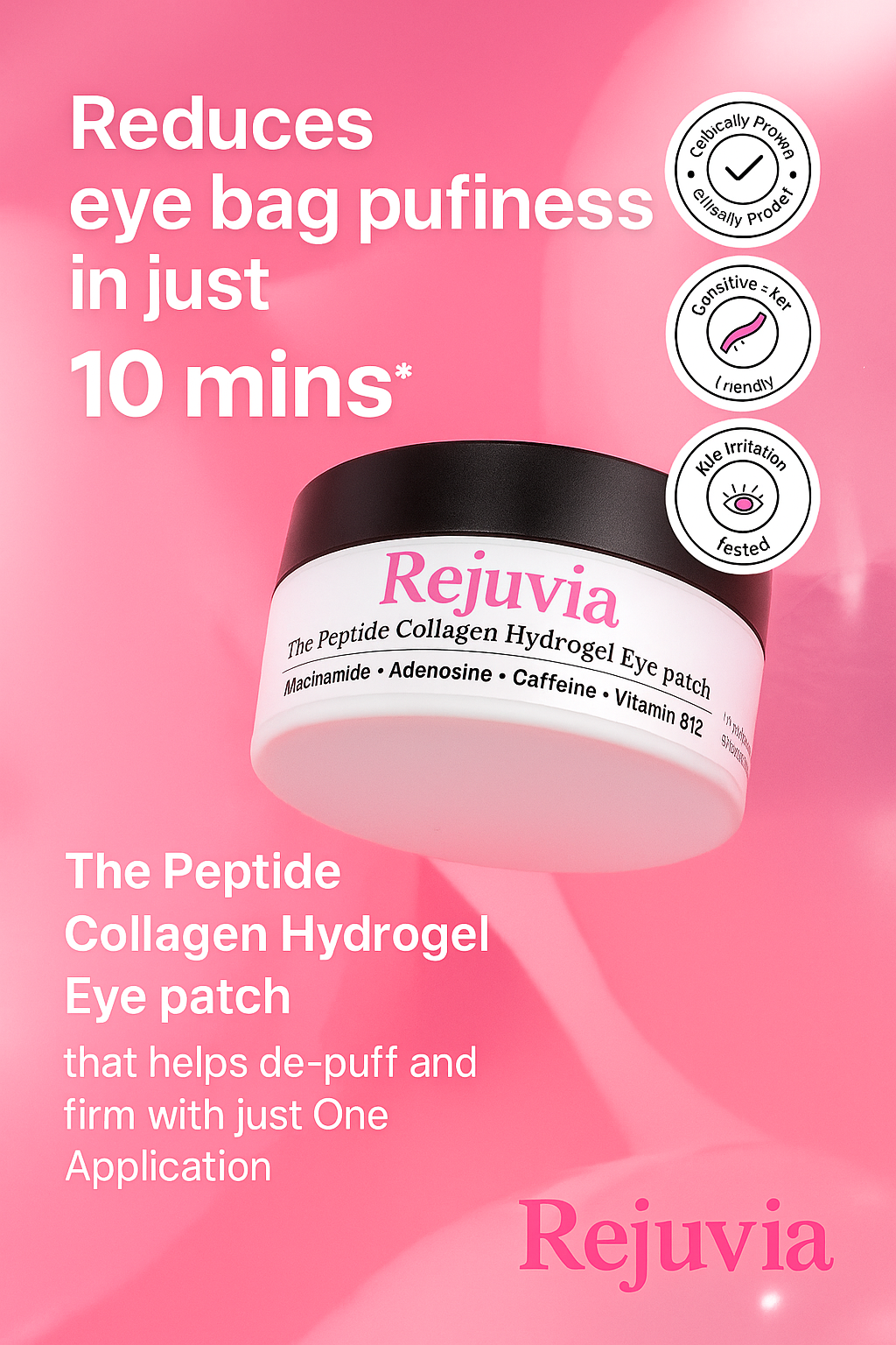 Rejuvia Eye Mask Firming Anti-Wrinkle Fine Lines Hydrating Moisturizing