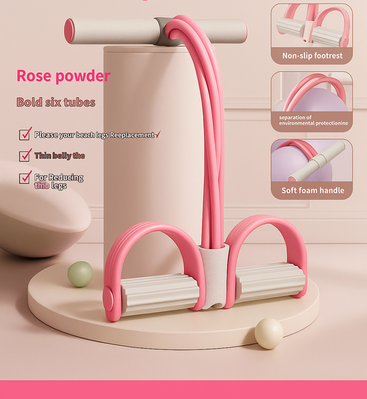 Rejuvia Pedal Chest Expander Sit-ups Auxiliary Tension Device Fitness Equipment Pedal Leg Master Household