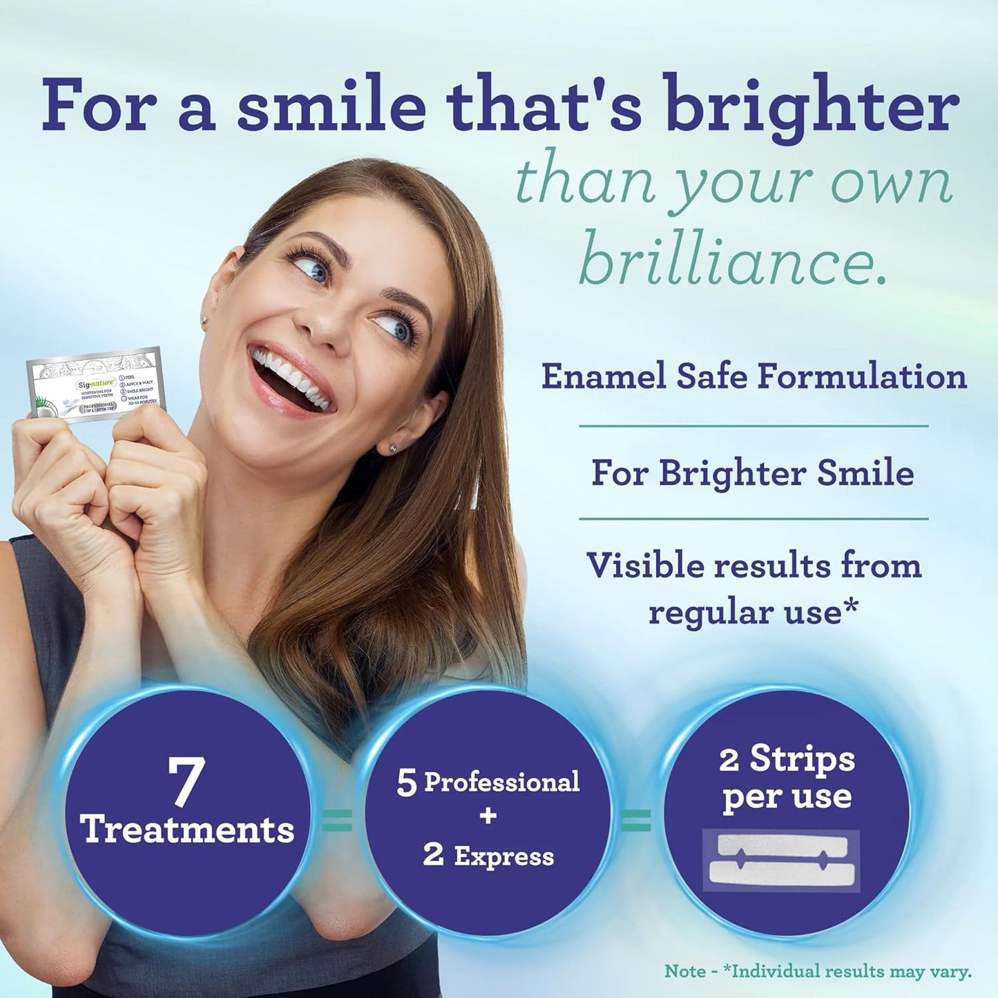 CocoSmiles Premium Whitening Strips deliver a 7-day treatment