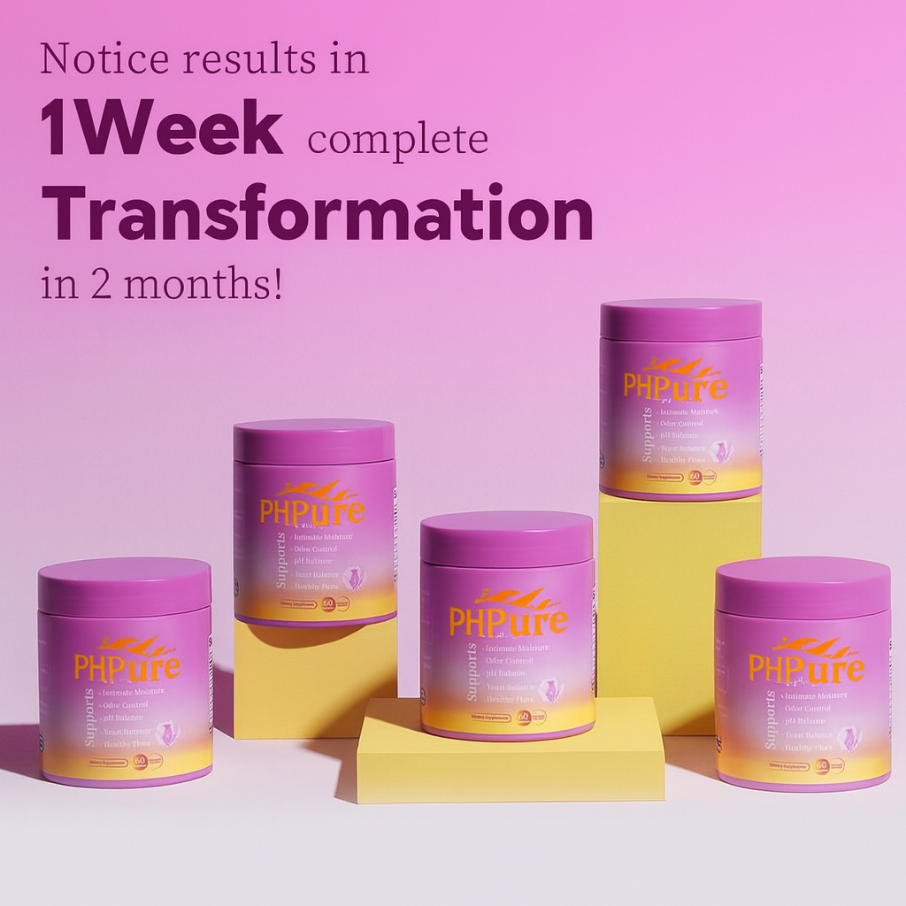 PhPure Juicy Feminine Probiotics Gummies- All in One Solution with Slippery Elm and Prebiotics&Lactobacillus Probiotic Blend for Women’s pH Balance and Dryness - Hawaiian Pineapple Gummies 60 Count probiotics women