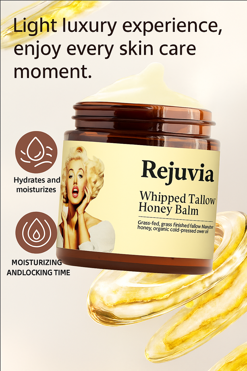 Rejuvia Cow Fat Honey Moisturizing Cream
