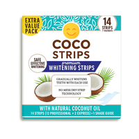 CocoSmiles Premium Whitening Strips deliver a 7-day treatment