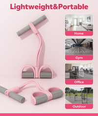 Rejuvia Pedal Chest Expander Sit-ups Auxiliary Tension Device Fitness Equipment Pedal Leg Master Household