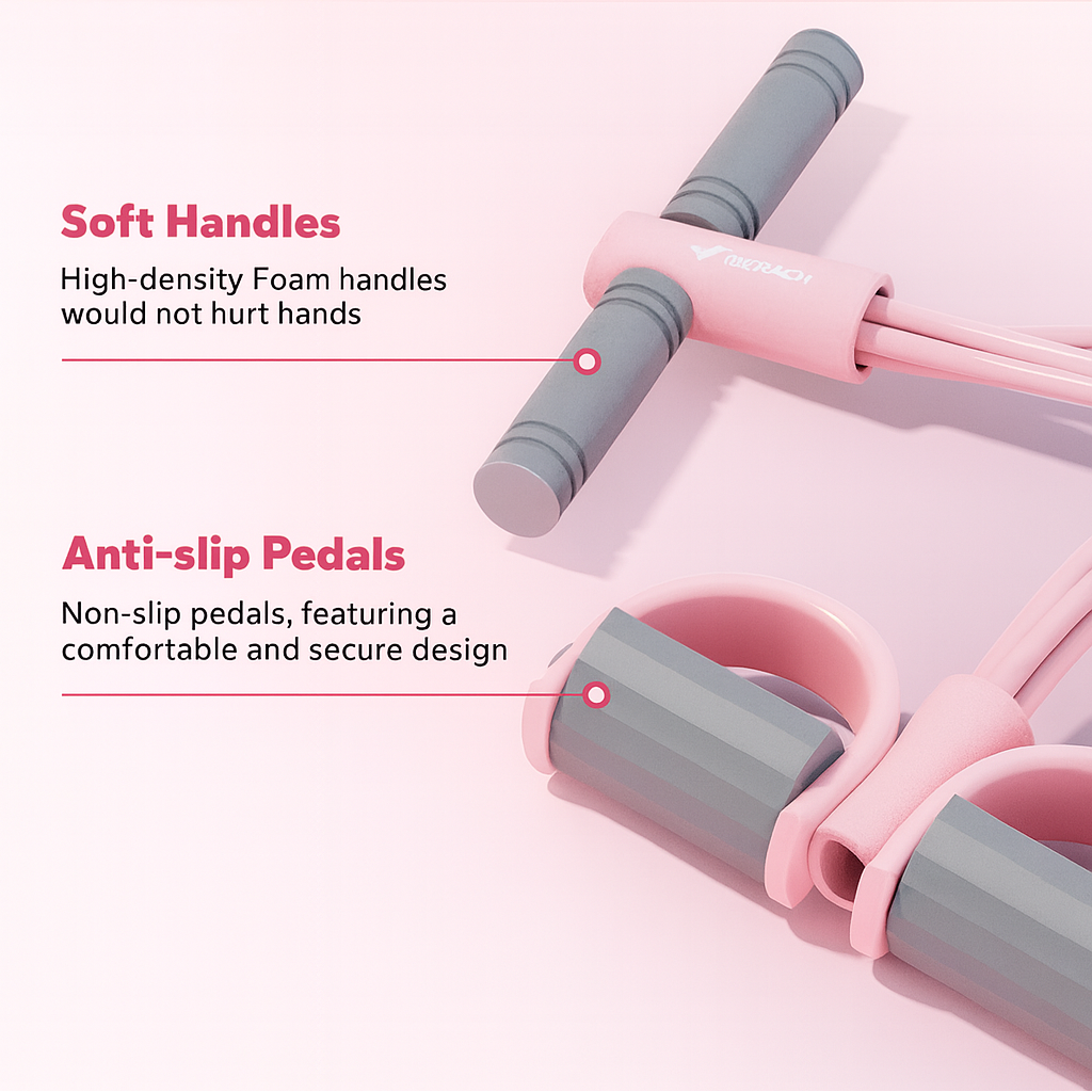 Rejuvia Pedal Chest Expander Sit-ups Auxiliary Tension Device Fitness Equipment Pedal Leg Master Household