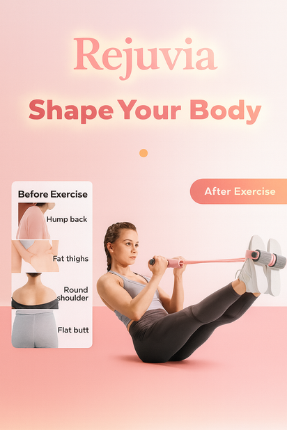 Rejuvia Pedal Chest Expander Sit-ups Auxiliary Tension Device Fitness Equipment Pedal Leg Master Household