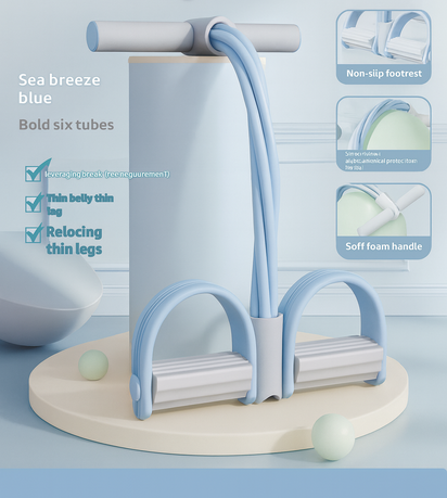 Rejuvia Pedal Chest Expander Sit-ups Auxiliary Tension Device Fitness Equipment Pedal Leg Master Household